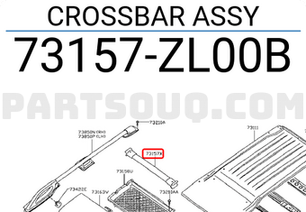Nissan 73157ZL00B CROSSBAR ASSY