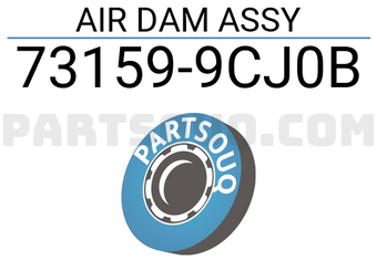 Nissan 731599CJ0B AIR DAM ASSY