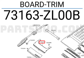 Nissan 73163ZL00B BOARD-TRIM