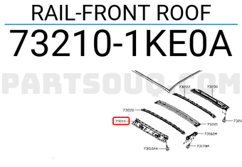Nissan 732101KE0A RAIL-FRONT ROOF