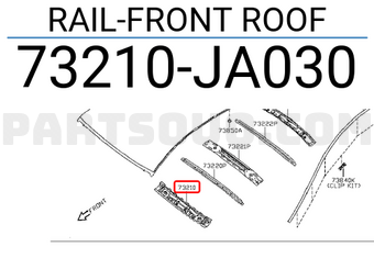 Nissan 73210JA030 RAIL-FRONT ROOF