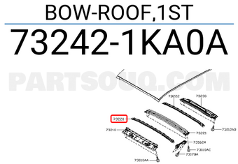 Nissan 732421KA0A BOW-ROOF,1ST