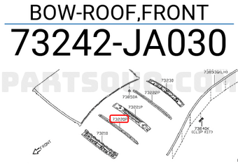 Nissan 73242JA030 BOW-ROOF,FRONT