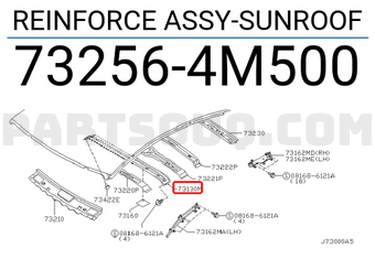 Nissan 732564M500 REINFORCE ASSY-SUNROOF