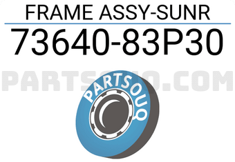 Nissan 7364083P30 FRAME ASSY-SUNR