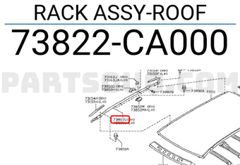 Nissan 73822CA000 RACK ASSY-ROOF