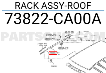 Nissan 73822CA00A RACK ASSY-ROOF