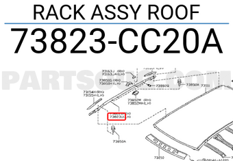 Nissan 73823CC20A RACK ASSY ROOF