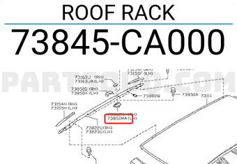Nissan 73845CA000 ROOF RACK