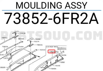 Nissan 738526FR2A MOULDING ASSY