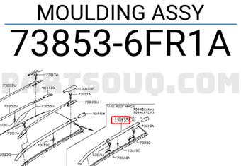 Nissan 738536FR1A MOULDING ASSY