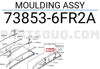 Nissan 738536FR2A MOULDING ASSY