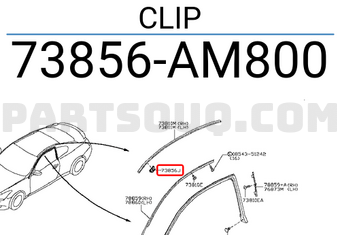 Nissan 73856AM800 CLIP
