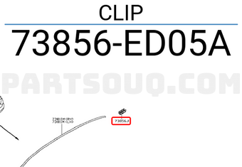 Nissan 73856ED05A CLIP