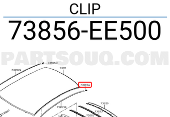 Nissan 73856EE500 CLIP