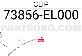 Nissan 73856EL000 CLIP