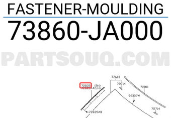 Nissan 73860JA000 FASTENER-MOULDING