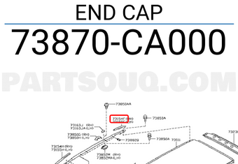 Nissan 73870CA000 END CAP