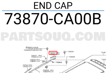 Nissan 73870CA00B END CAP