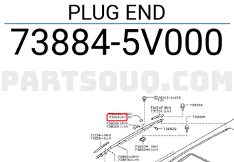 Nissan 738845V000 PLUG END