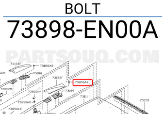 Nissan 73898EN00A BOLT