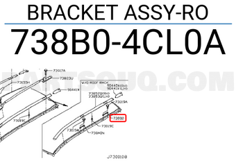 Nissan 738B04CL0A BRACKET ASSY-RO