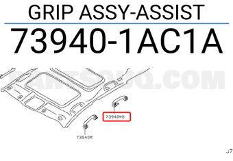 Nissan 739401AC1A GRIP ASSY-ASSIST