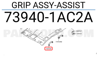 Nissan 739401AC2A GRIP ASSY-ASSIST