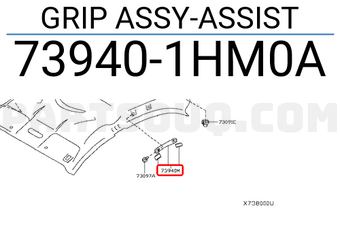 Nissan 739401HM0A GRIP ASSY-ASSIST