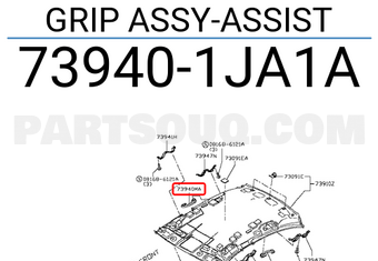 Nissan 739401JA1A GRIP ASSY-ASSIST