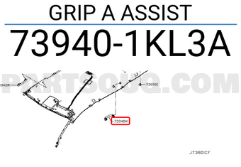 Nissan 739401KL3A GRIP A ASSIST