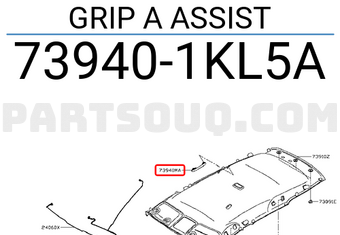 Nissan 739401KL5A GRIP A ASSIST