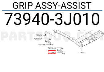 Nissan 739403J010 GRIP ASSY-ASSIST