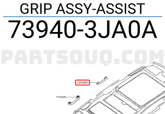 Nissan 739403JA0A GRIP ASSY-ASSIST
