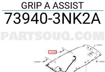 Nissan 739403NK2A GRIP A ASSIST