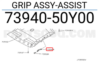 Nissan 7394050Y00 GRIP ASSY-ASSIST