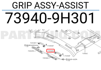 Nissan 739409H301 GRIP ASSY-ASSIST