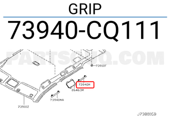 Nissan 73940CQ111 GRIP