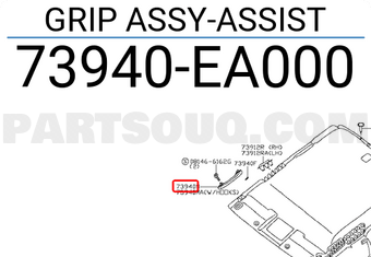 Nissan 73940EA000 GRIP ASSY-ASSIST