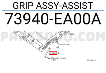 Nissan 73940EA00A GRIP ASSY-ASSIST