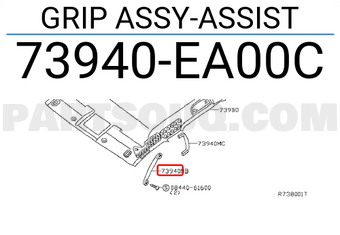 Nissan 73940EA00C GRIP ASSY-ASSIST