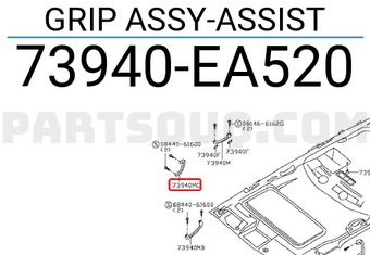 Nissan 73940EA520 GRIP ASSY-ASSIST