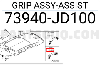 Nissan 73940JD100 GRIP ASSY-ASSIST