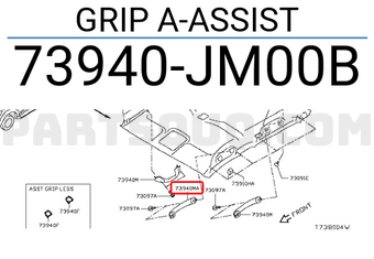 Nissan 73940JM00B GRIP A-ASSIST
