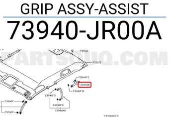 Nissan 73940JR00A GRIP ASSY-ASSIST