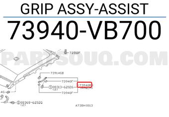 Nissan 73940VB700 GRIP ASSY-ASSIST