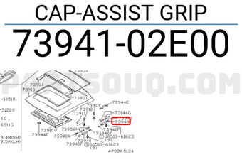 Nissan 7394102E00 CAP-ASSIST GRIP