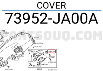 Nissan 73952JA00A COVER