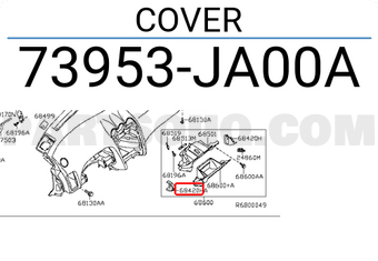 Nissan 73953JA00A COVER