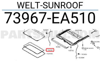 Nissan 73967EA510 WELT-SUNROOF